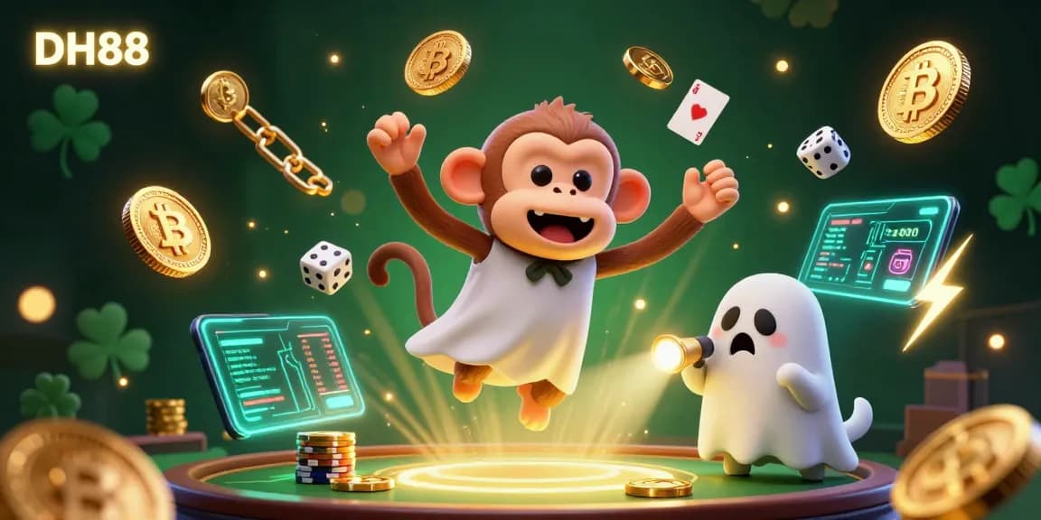 Engage with the thrilling gameplay at DH88 with crypto elements and a playful ghost-hunter in a haunted casino.