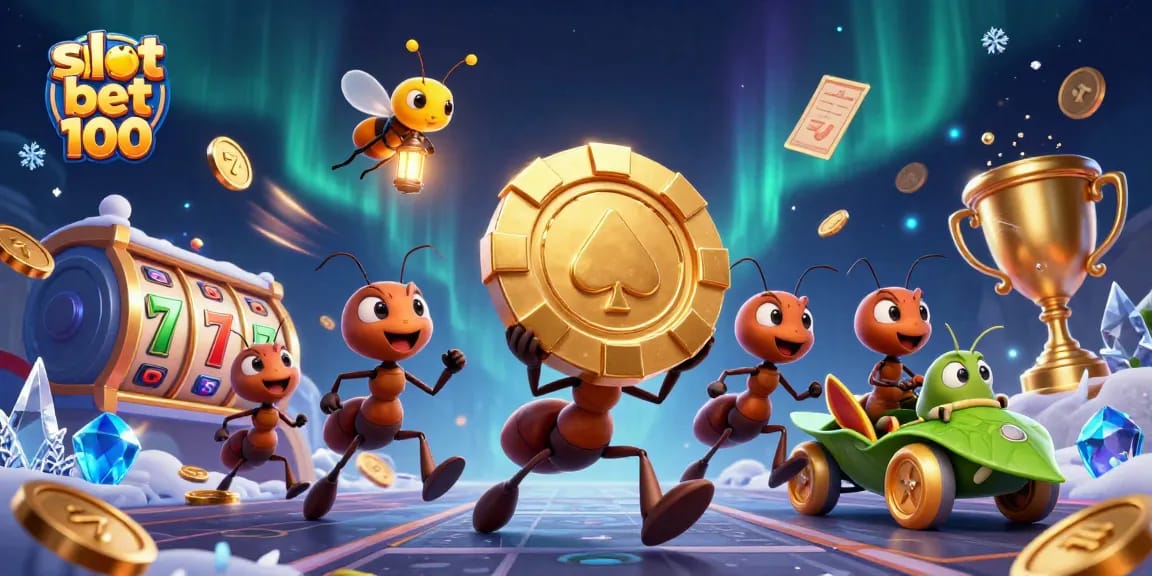 Engage with thrilling slot bet 100 tactics in a vibrant, dynamic 3D casino scene.