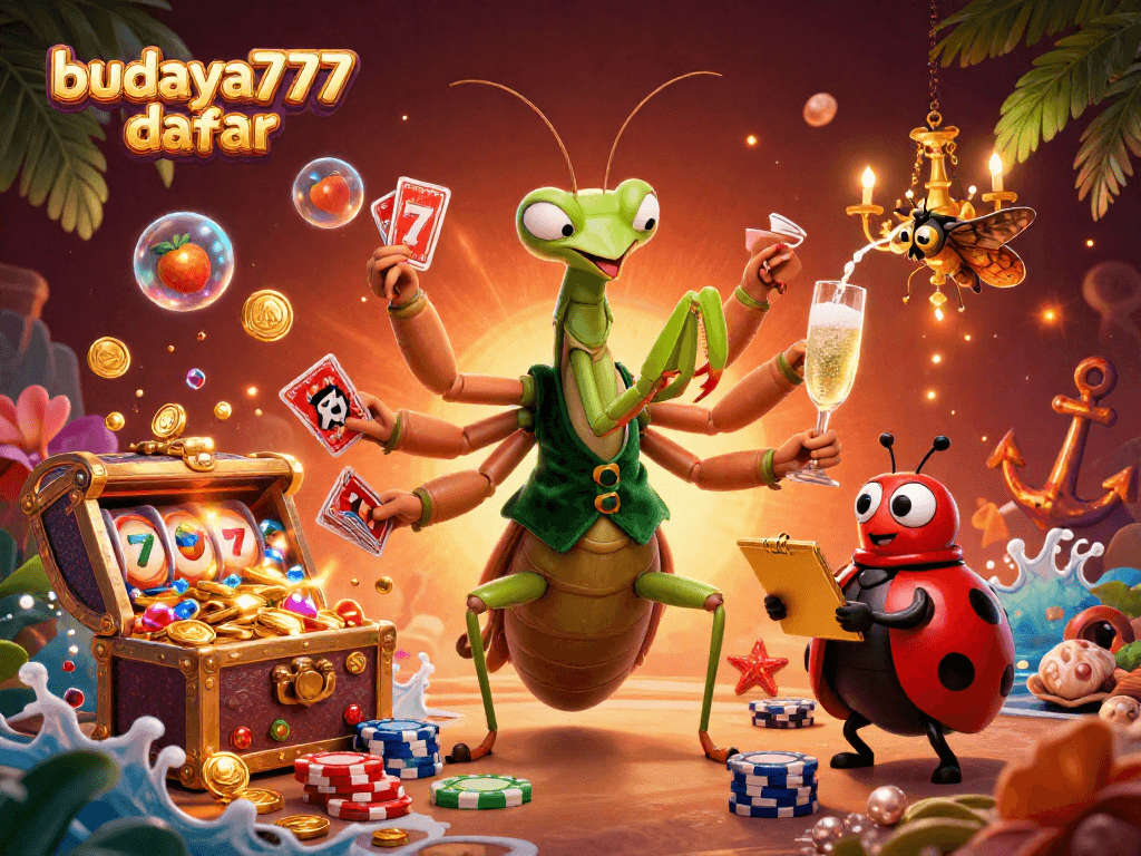 Permainan kartu budaya777 daftar dengan pera pasangan khas dalam latar belakang kasino menarik dan segar.