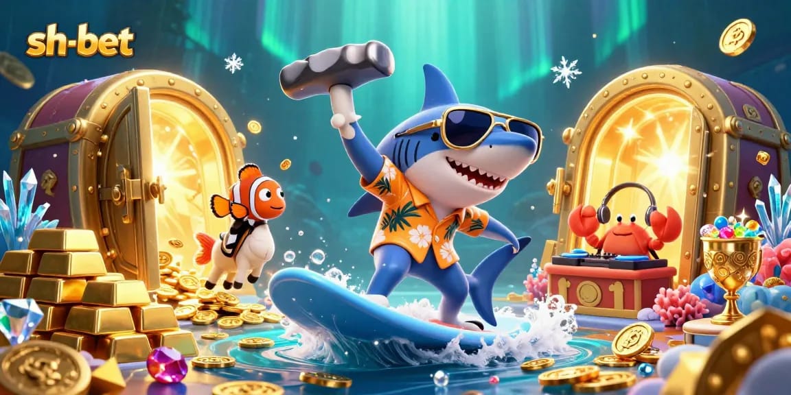 Experience thrilling wins with sh-bet’s vibrant underwater casino adventure featuring animated characters!