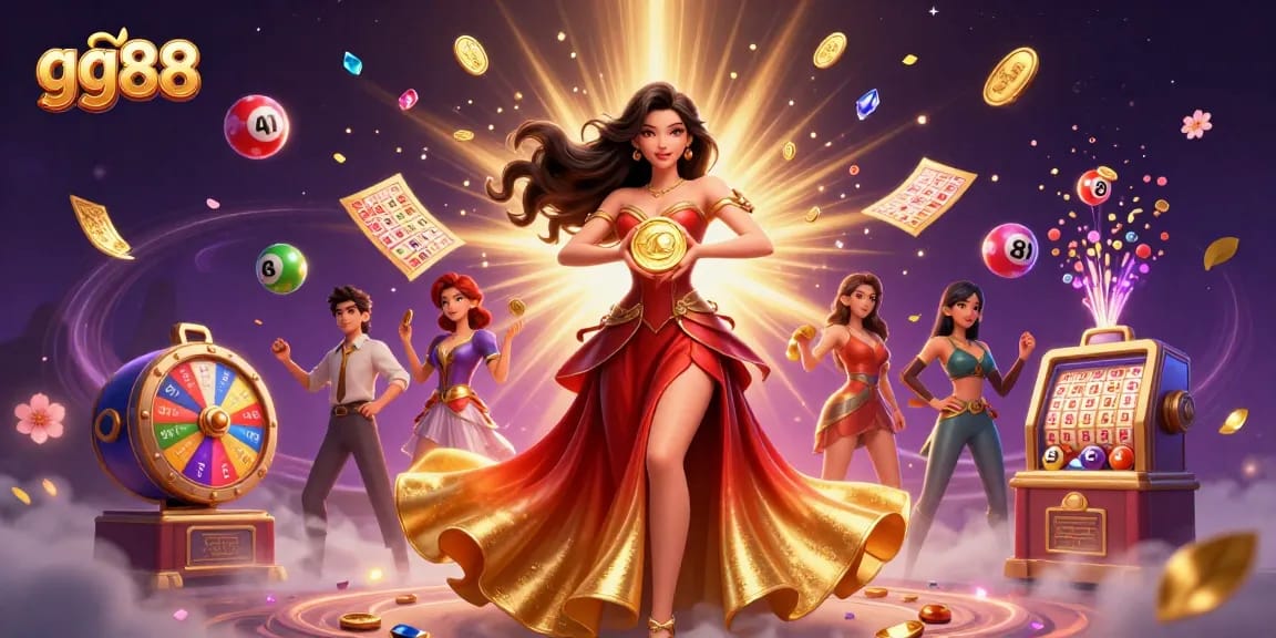 Engage with exciting gameplay at gg88, featuring a vibrant casino scene with golden coins and dynamic game elements.