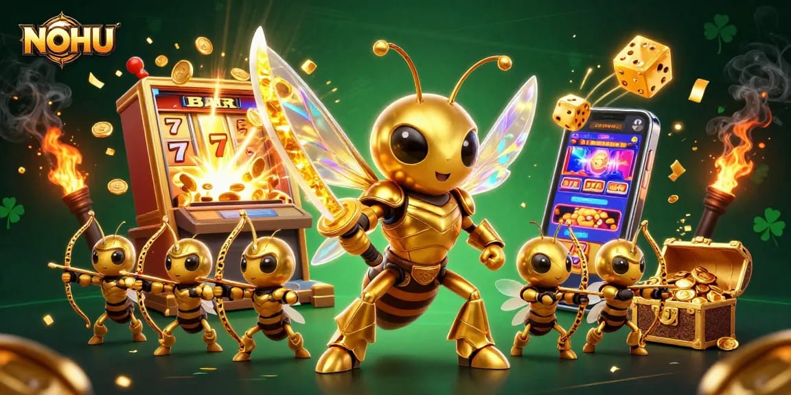 Experience the thrill at NOHU with vibrant 3D casino scenes full of jackpots and excitement.
