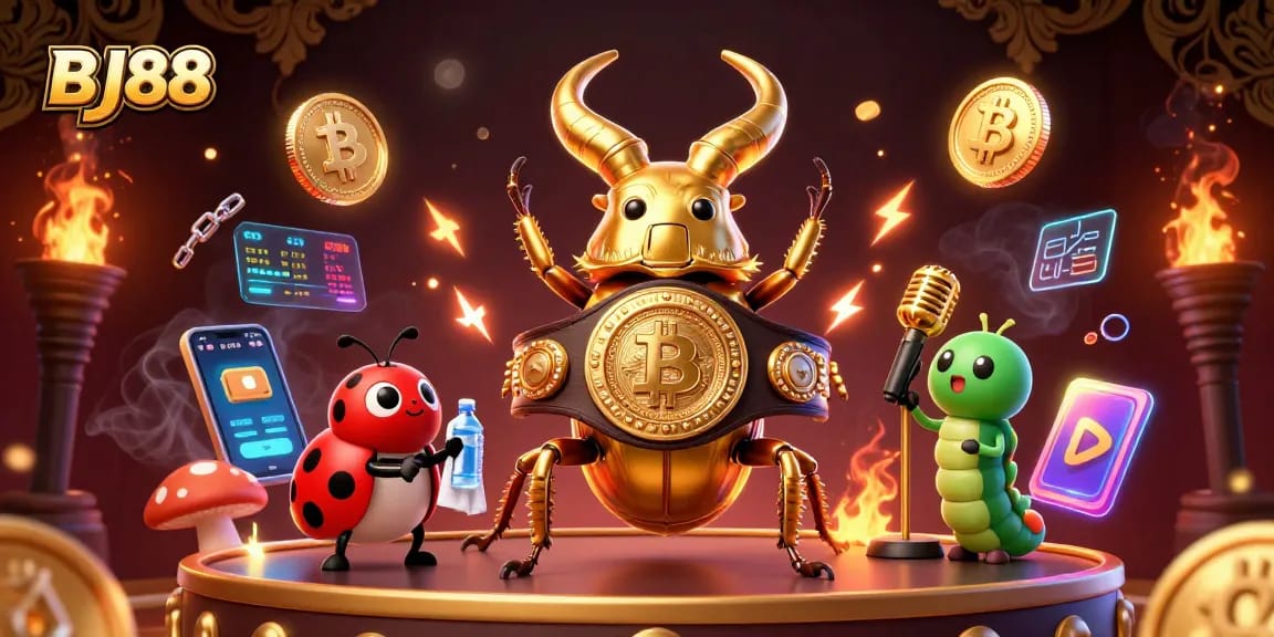 BJ88 enhances the online gaming scene with a dynamic, colorful 3D casino showdown
