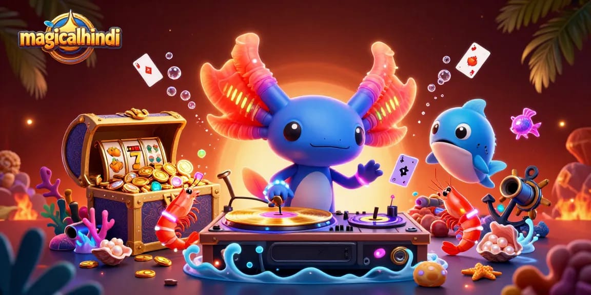 Spin the reels and win at magicalhindi's vibrant casino scene filled with treasures and excitement.