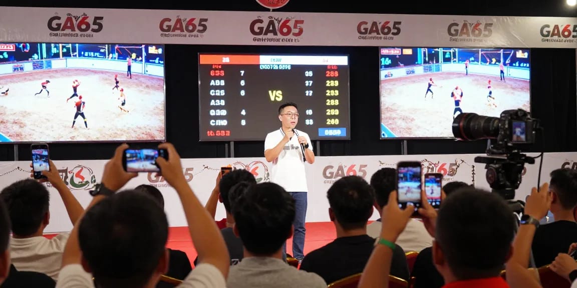 Trận đá gà trực tiếp tại GA65 với phong cách sôi động và niềm vui từ cộng đồng.