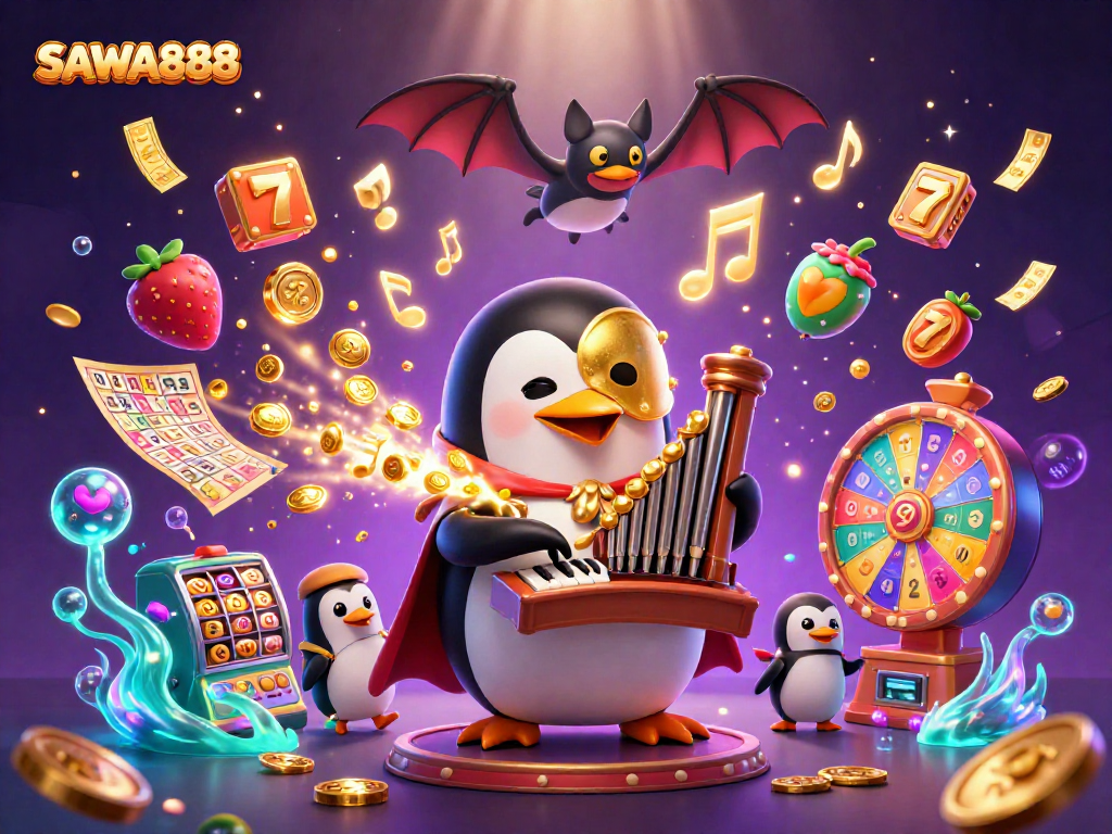 Engage in thrilling gameplay at SAWA888, leveling up your slots experience with vibrant visuals and golden winnings.