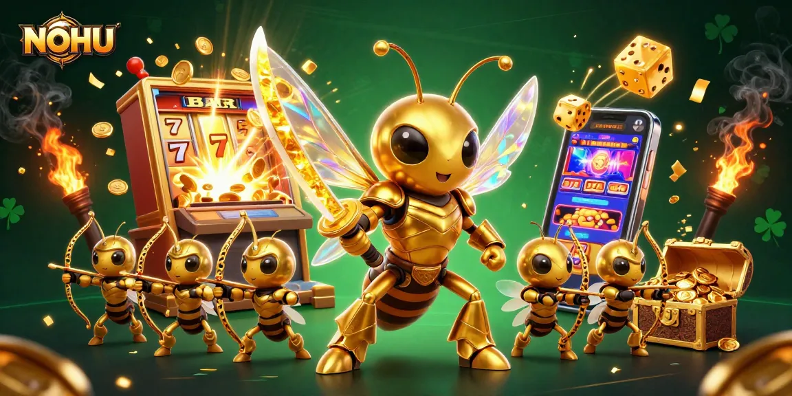 Experience the thrill at NOHU with vibrant 3D casino scenes full of jackpots and excitement.