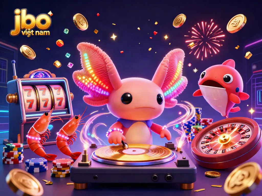 Experience thrilling gameplay at jbo việt nam with vibrant 3D casino characters and dynamic slot reels.