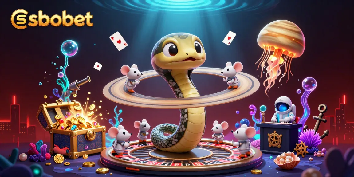 Experience sbobet sports betting with animated characters in a vibrant casino scene.