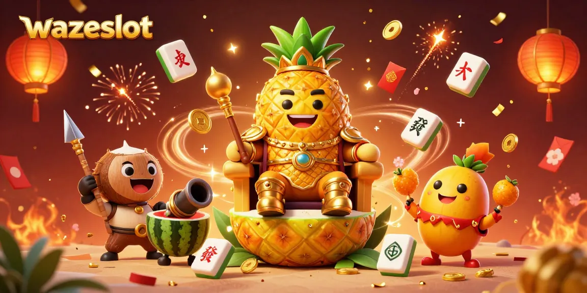 Play and win with WAZESLOT as the golden pineapple king rules the dynamic online casino scene.