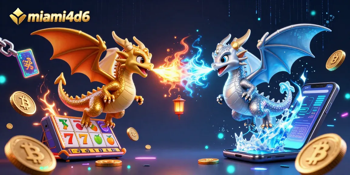 Engage with thrilling gameplay at miami4d6, featuring rich slot symbols, 3D dragons, and dynamic crypto elements.