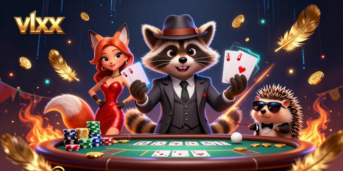 Experience winning with vlxx featuring poker high stakes with charismatic animal characters.