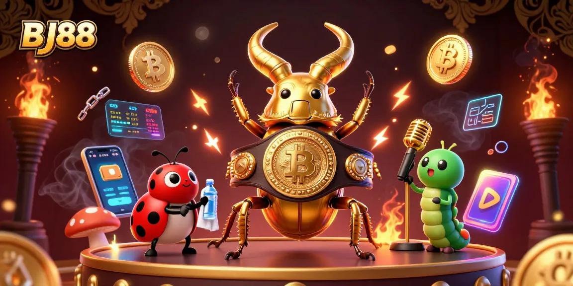 BJ88 enhances the online gaming scene with a dynamic, colorful 3D casino showdown