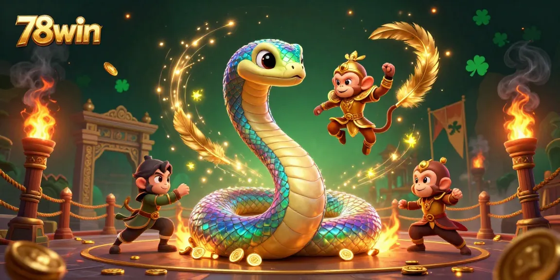 Bet on fortune with 78win in this vibrant 3D casino scene featuring dynamic characters and elements.