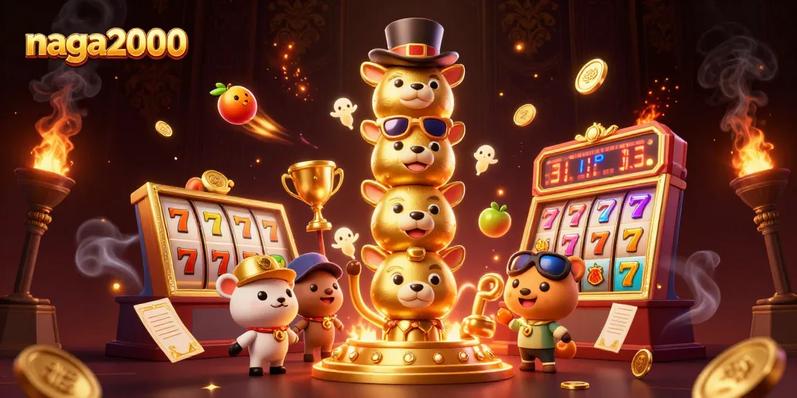 Naga2000 menghadirkan suasana slot profesional dengan simbol yang berkilau dan totem emas yang memikat.