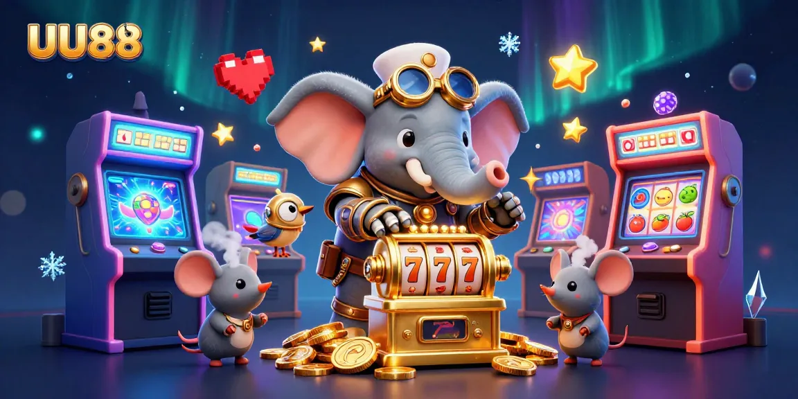 Spin the golden slot machines at UU88, where steampunk charm meets vibrant gaming excitement.