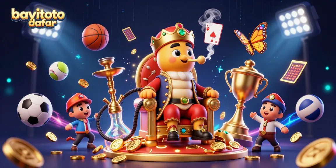 Experience bayitoto daftar with this vibrant 3D cartoon casino artwork showcasing sports betting excitement.