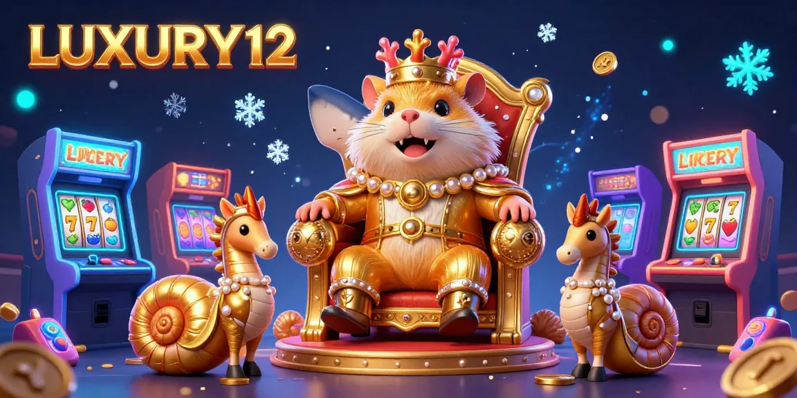 LUXURY12 invites players to engage with exciting slot and arcade gaming elements in a vivid 3D scene showcasing vibrant characters.