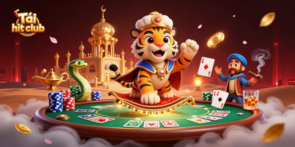 Play exciting games and Tải hit club with vibrant online casino characters and elements.