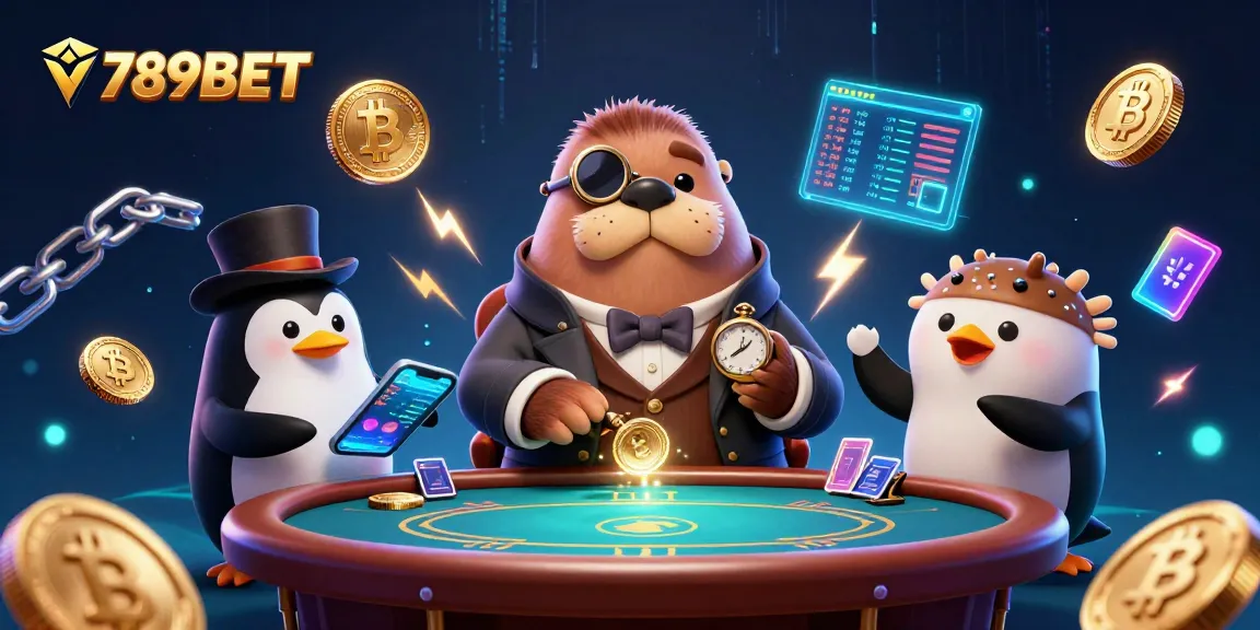 Engage in thrilling gaming at 789BET with a dynamic underwater casino scene featuring whimsical characters.