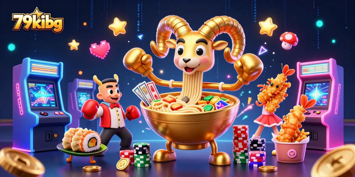 Engage with the vibrant magic of 79kibg's casino realm, featuring animated characters and gaming excitement.