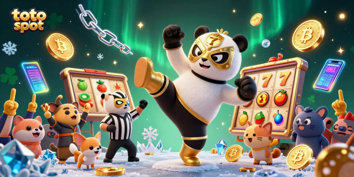 Experience thrilling action with toto slot in this vibrant casino scene filled with excitement.