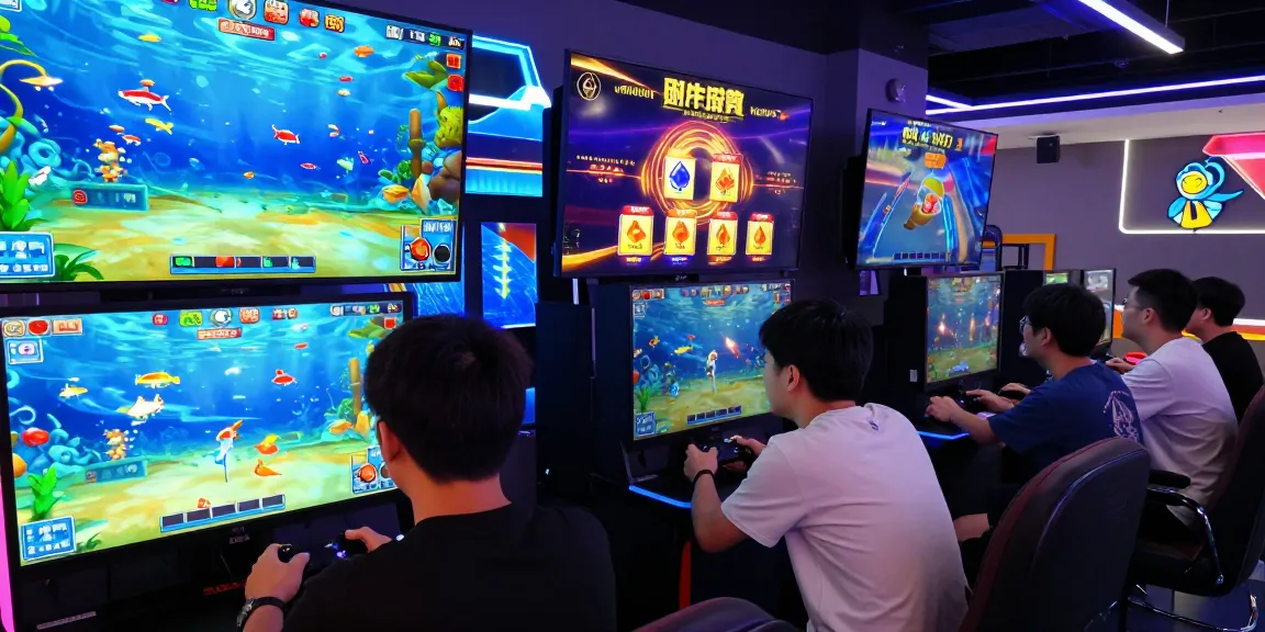 Engaging players enjoying the vibrant fish shooting game at 78win with colorful visuals and interactive elements.