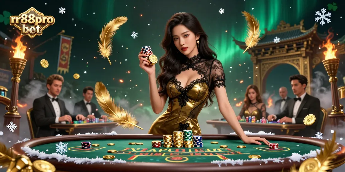 Engage in winning strategies at rr88pro bet with a stunning baccarat scene filled with vibrant atmosphere.