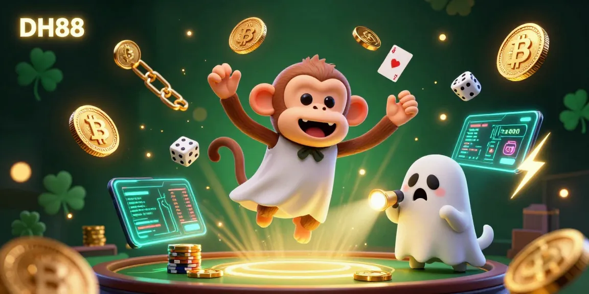 Engage with the thrilling gameplay at DH88 with crypto elements and a playful ghost-hunter in a haunted casino.