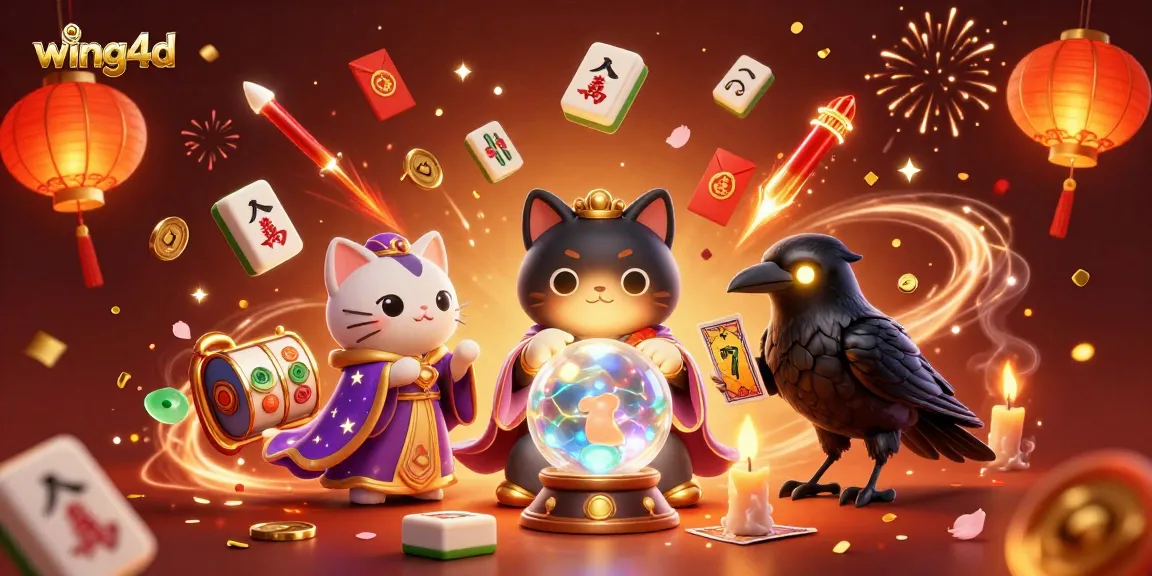 Spin and win with wing4d in a magical casino scene featuring vibrant characters and colorful elements.