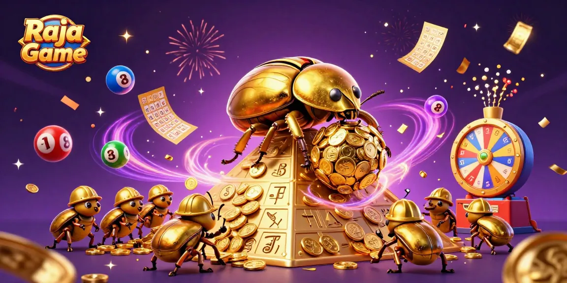 Engage with the exciting Raja Game platform featuring vibrant lottery elements and golden rewards.