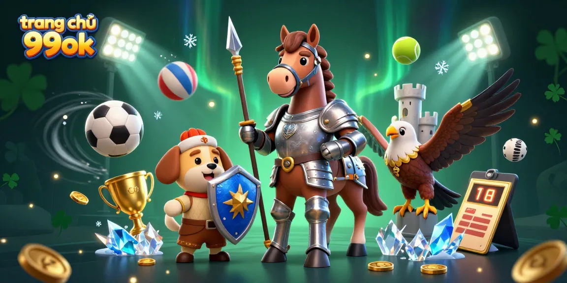 Experience fun at trang chủ 99ok, illustrated with dynamic betting elements and engaging casino characters.