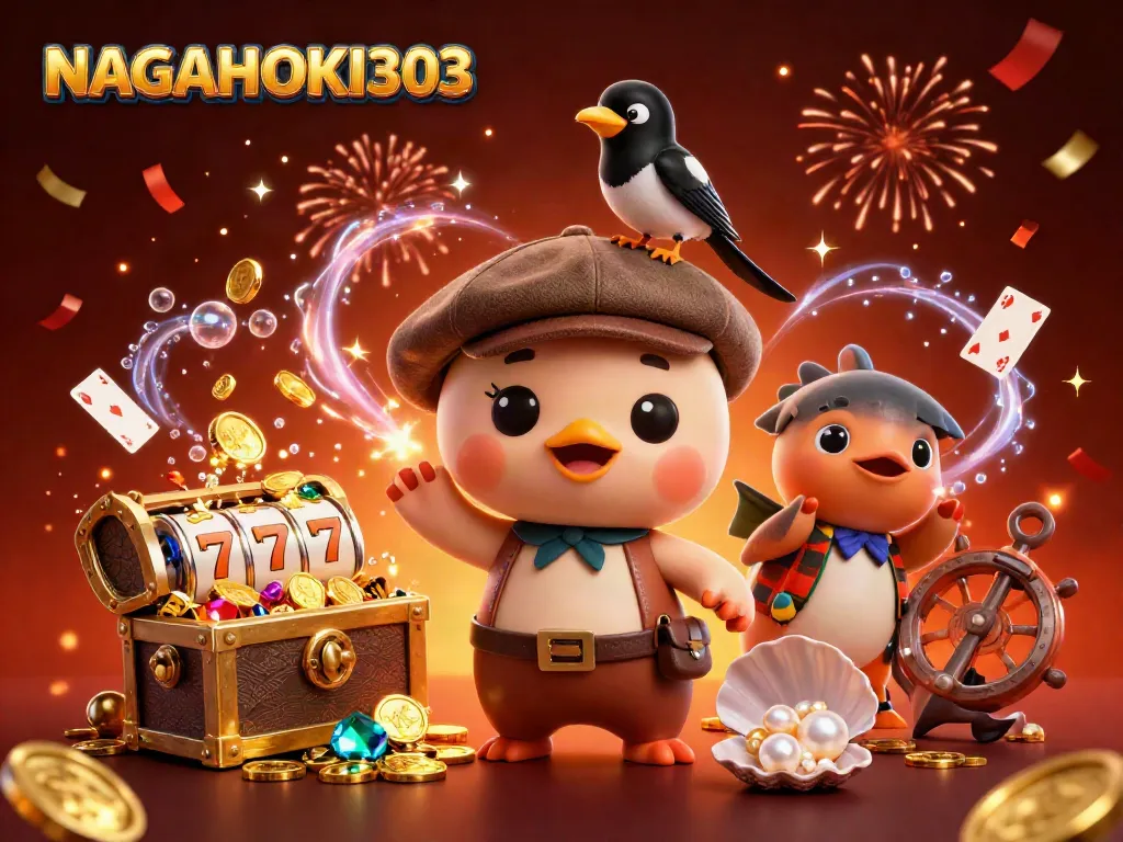 Menangkan permainan di NAGAHOKI303 dengan ilustrasi kasino yang meriah dan berwarna-warni.
