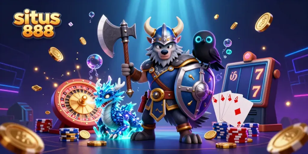 Menangkan taruhan di situs 888 dengan ilustrasi kasinonya yang menarik dan berwarna-warni.