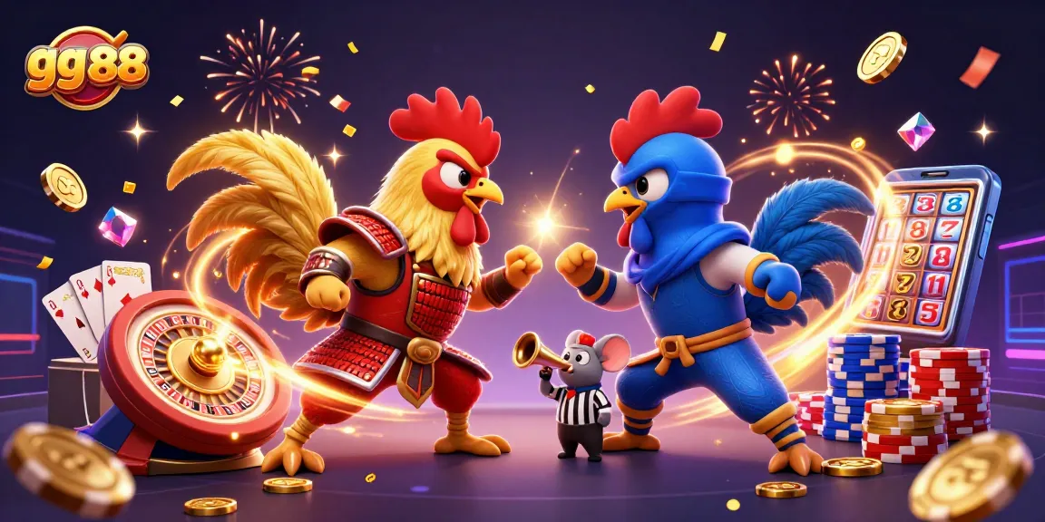 Experience thrilling action with gg 88 as roosters face off in a dynamic casino showdown.