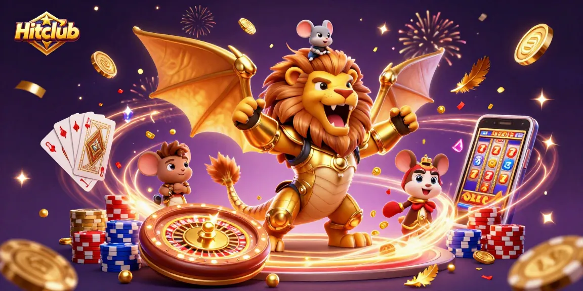 Experience the excitement of Hitclub with vibrant 3D casino elements and engaging gameplay.