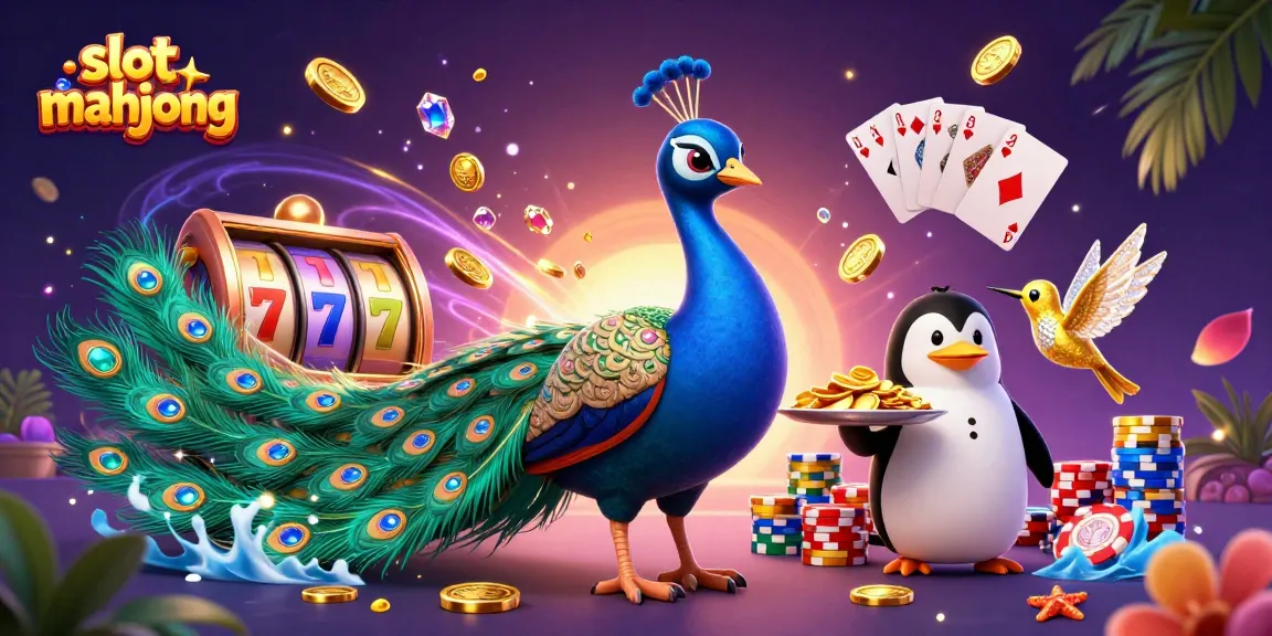 Slot mahjong yang mengasyikkan dengan karakter menarik, uang emas, dan kartu royale.