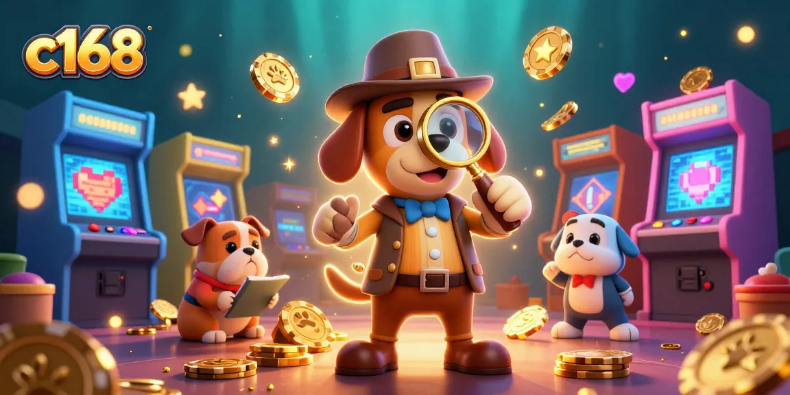 Engage with c168's exciting poker clues in a dynamic casino game illustration with vibrant characters.