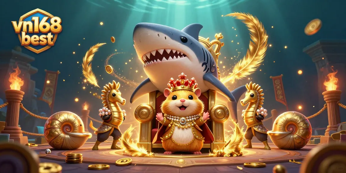 Bet big and win with the ultimate vn168 best casino adventure featuring a golden hamster king.