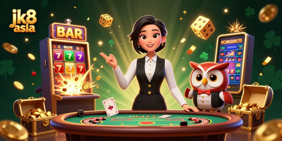 Experience thrilling gaming action at jk8 asia with engaging dealers, spinning jackpots, and vibrant casino atmosphere