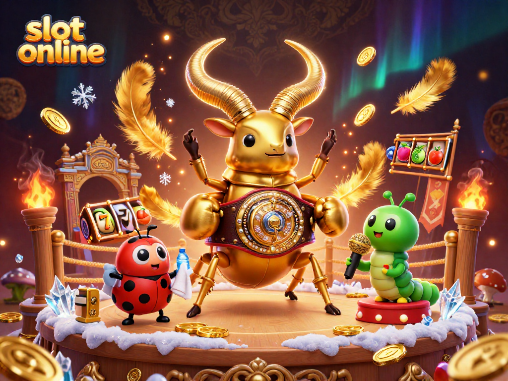 Menangkan slot online dengan ilustrasi 3D seru bertema kasino.
