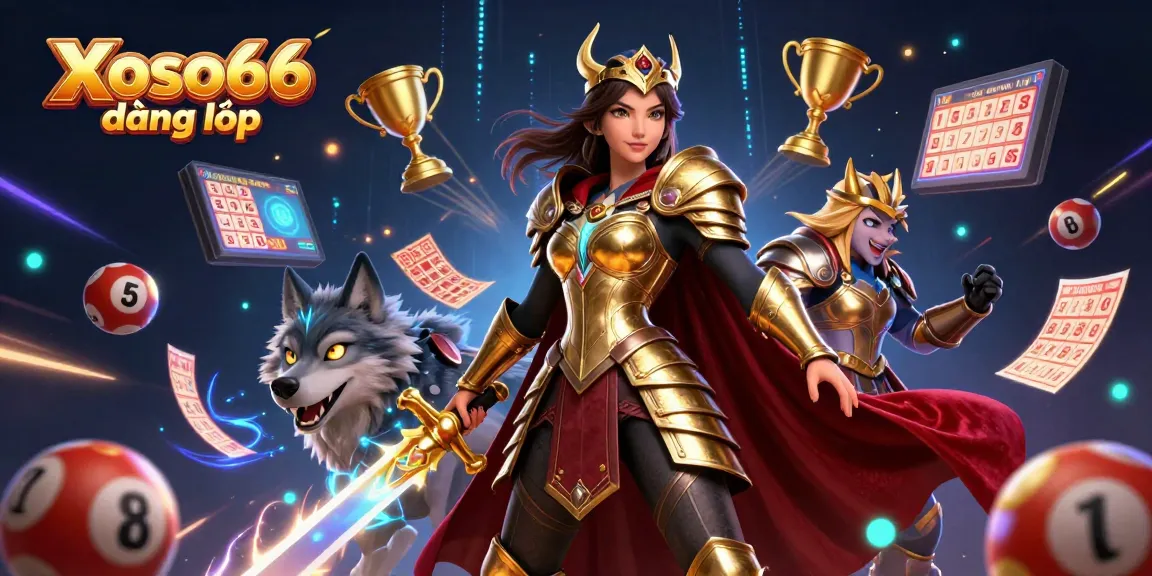 Xoso66 đăng nhập immerses players in a thrilling lottery experience with vibrant characters and dynamic game elements.