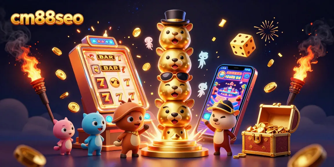 Bet on winning strategies with cm88seo in a vibrant casino scene filled with golden treasures.