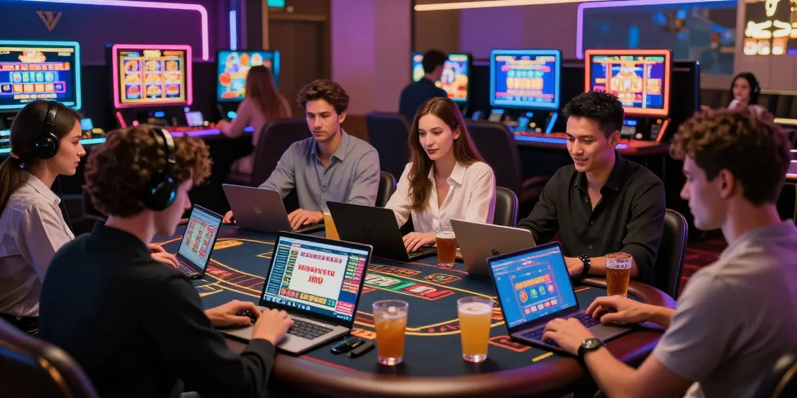 Engaging online casino scene showcasing fun88thaimeth with players enjoying various games in a vibrant atmosphere.