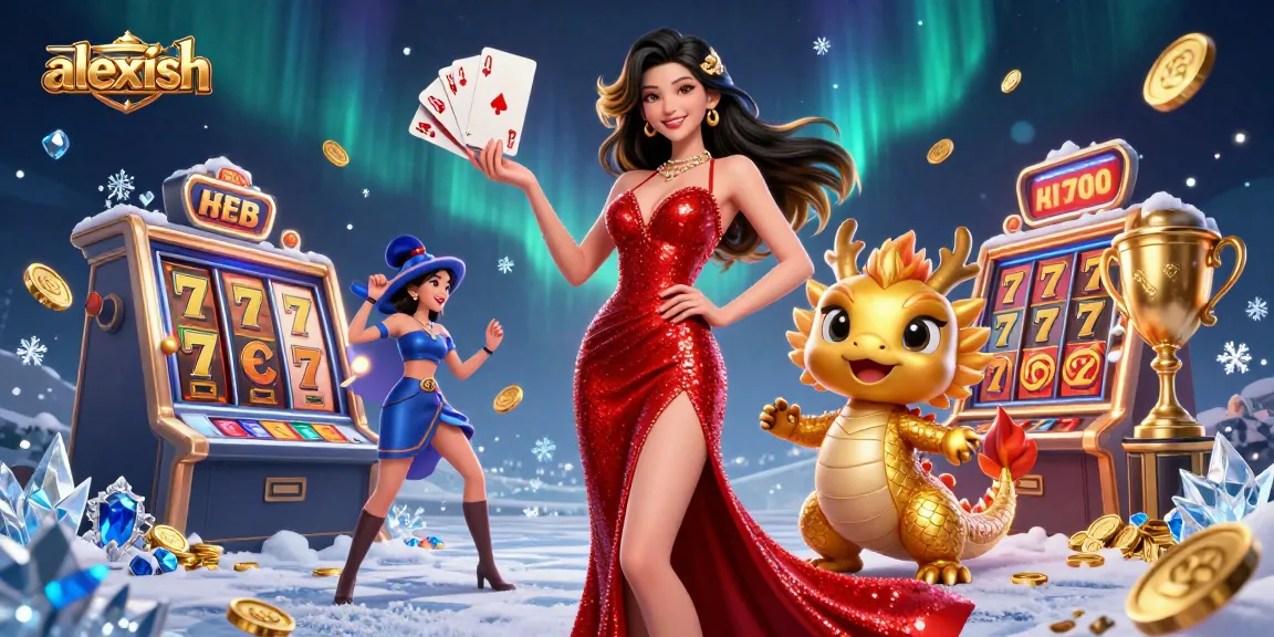Join the excitement at alexish with an elegant gaming scene featuring dynamic slot elements.