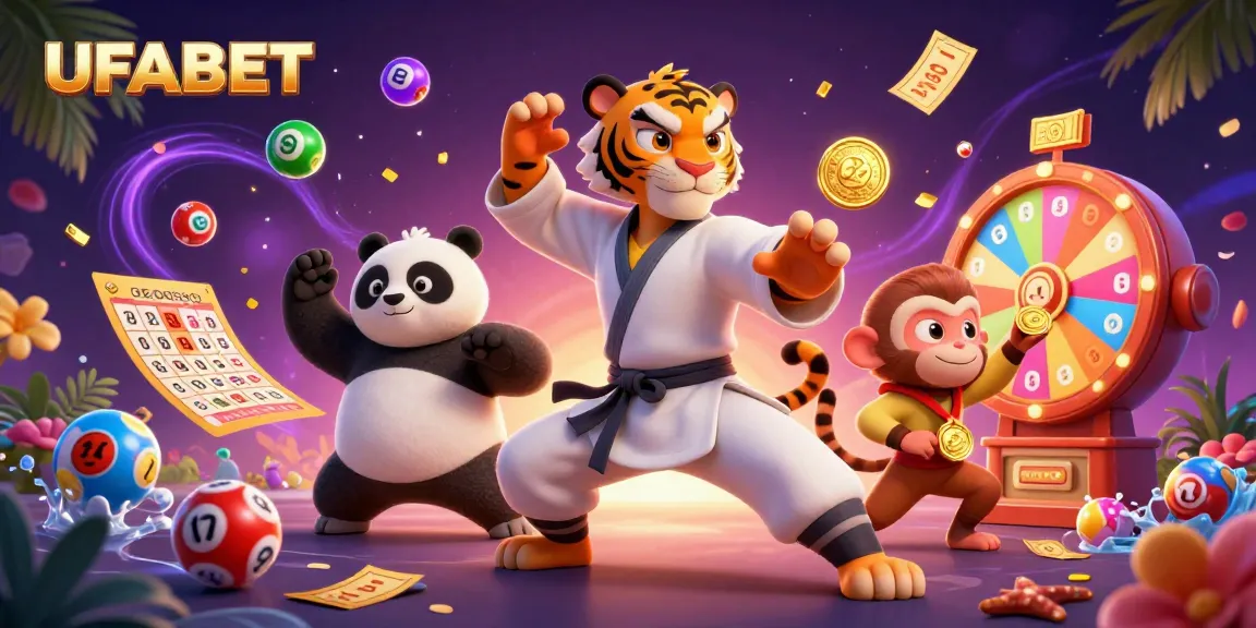 Discover winning opportunities with UFABET through vibrant 3D casino art illustrating exciting gameplay.