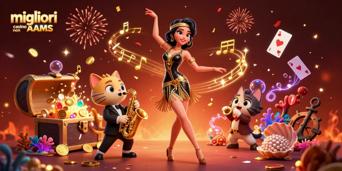 Vivi un'azione emozionante nei migliori casino non AAMS con elementi di gioco vivaci e un'atmosfera festiva.