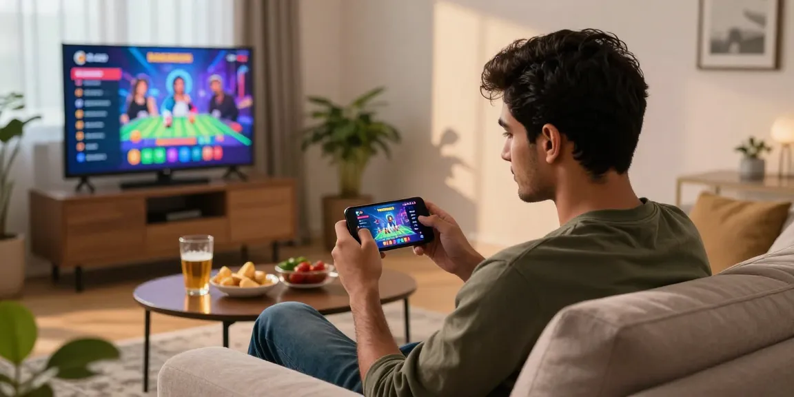Home gaming experience with a real money app on mobile, showcasing vibrant gameplay.