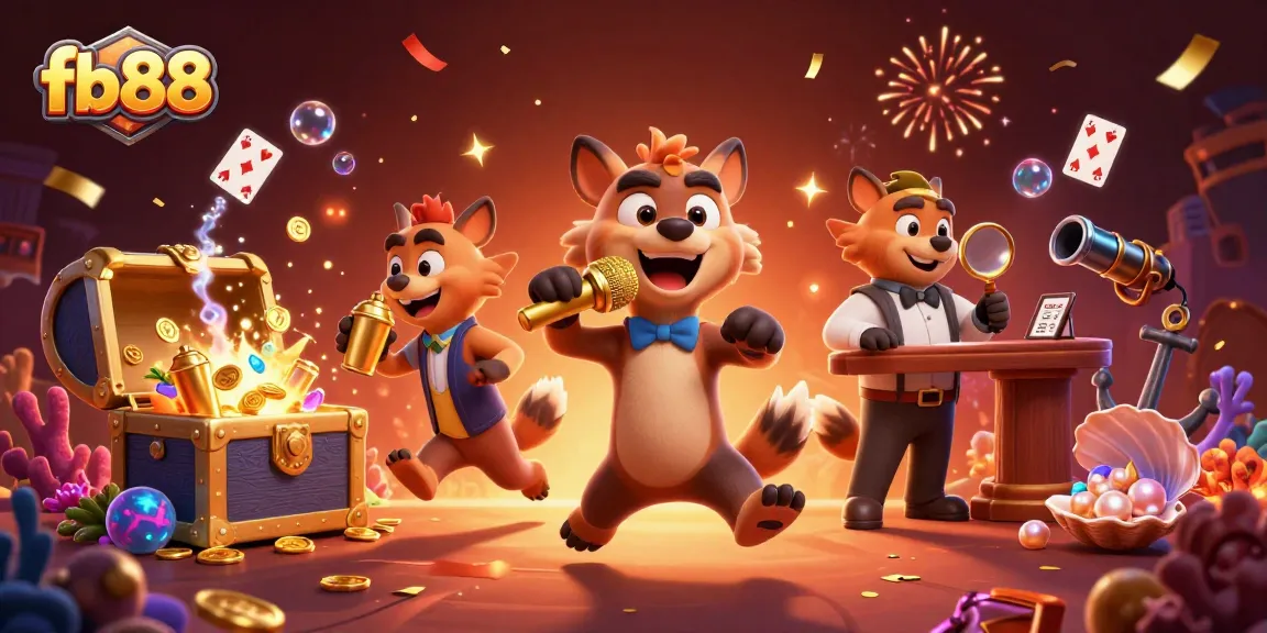 Experience the thrilling fb88 gaming action with comedic hyenas at a vibrant casino.